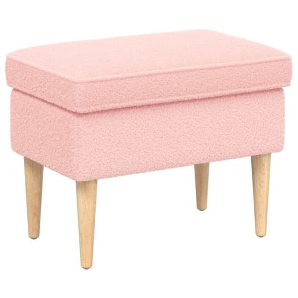 Maison Exclusive - Pouf Rosa 55 x 35 x 41 cm Bouclé