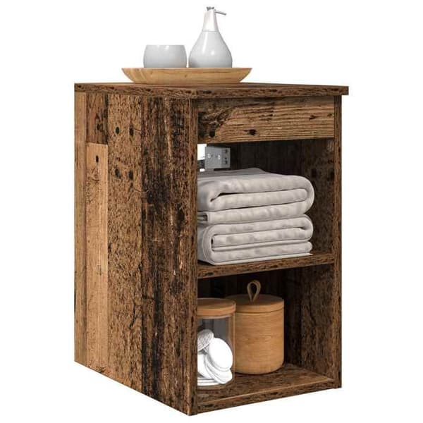 Maison Exclusive - Badrumsmöbel In-between Antik trä 30 x 35 x 50 cm