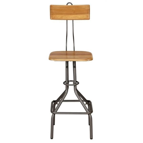 Maison Exclusive - Barstolar set om 2 i massivt återvunnet teak