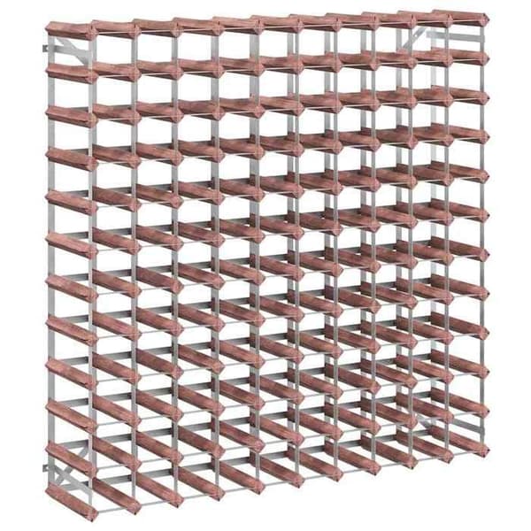 Maison Exclusive - Flaskeholder til 120 flasker Brun Solid fyrretræ brun