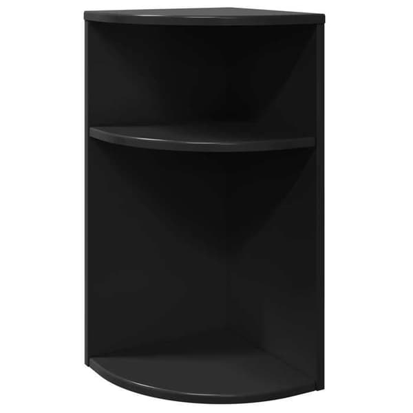Maison Exclusive - Sidebord Sort 29,6 x 29,6 x 60 cm Ingeniørtræ