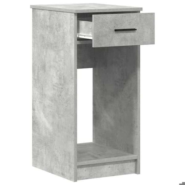 Maison Exclusive - Datorställ med betonggrå låda 35x45x77 cm