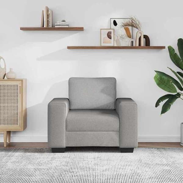 Maison Exclusive - Pilviharmaa Sohva/Nojatuoli 100x77x82 cm kangas