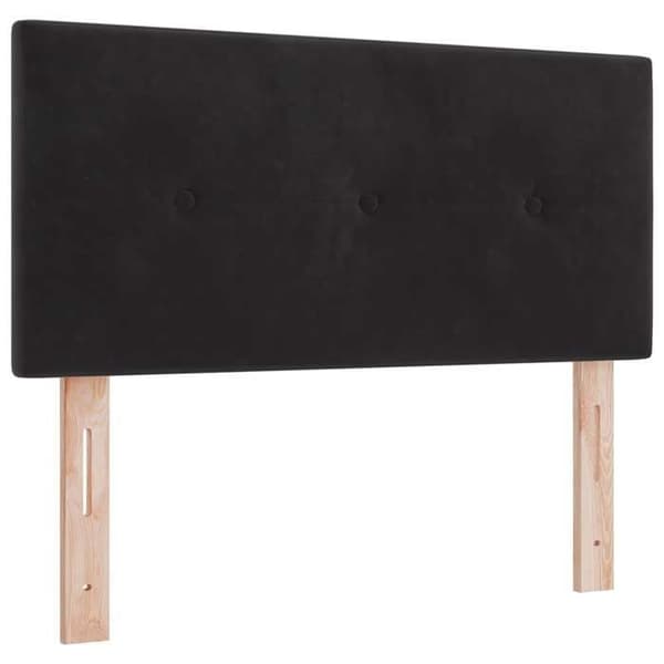 Maison Exclusive - Boxspring-sänky mustalla patjalla 90 x 190 cm Sametti