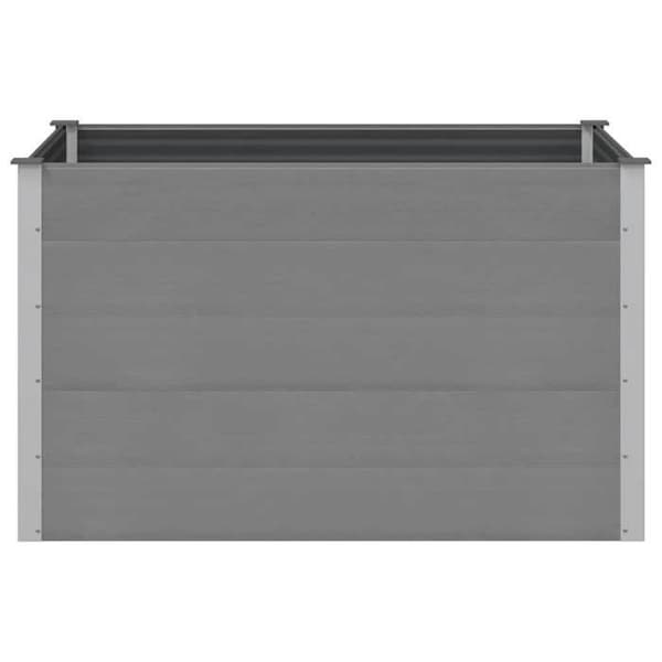 Maison Exclusive - Nostettu puutarhavuode WPC 150x100x91 cm Harmaa