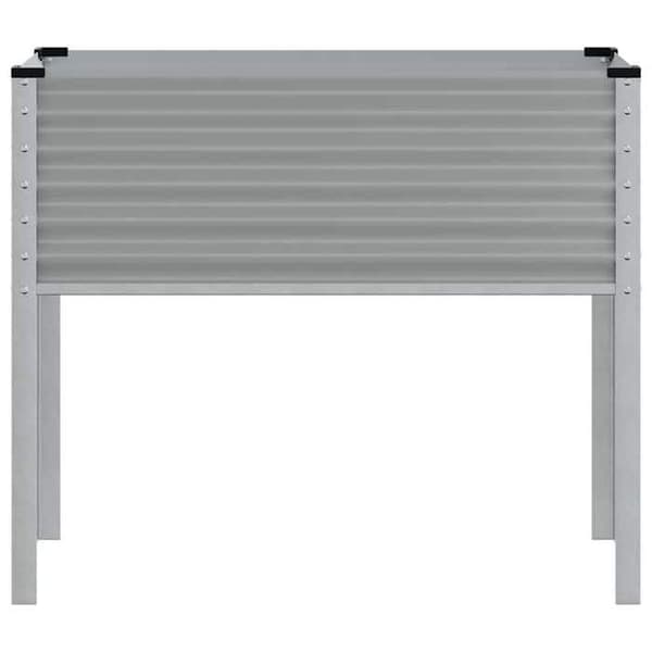 Maison Exclusive - Grå blomlåda 100x45x90 cm stål