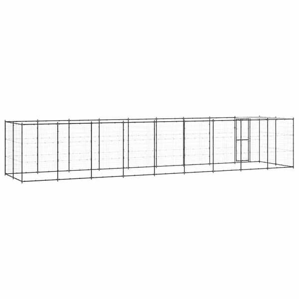 Maison Exclusive - Ulkoilma-aitaus teräksestä katolla 21,78 m²