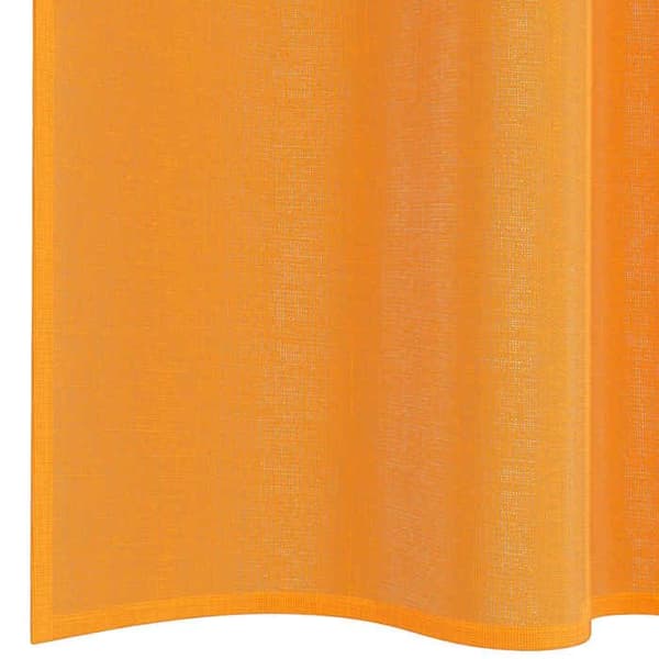 Verho - MAISON EXCLUSIVE - Verhot silmukoilla 2 kpl - Oranssi - Puoliläpinäkyvä - 100% polyesteri Apelsin