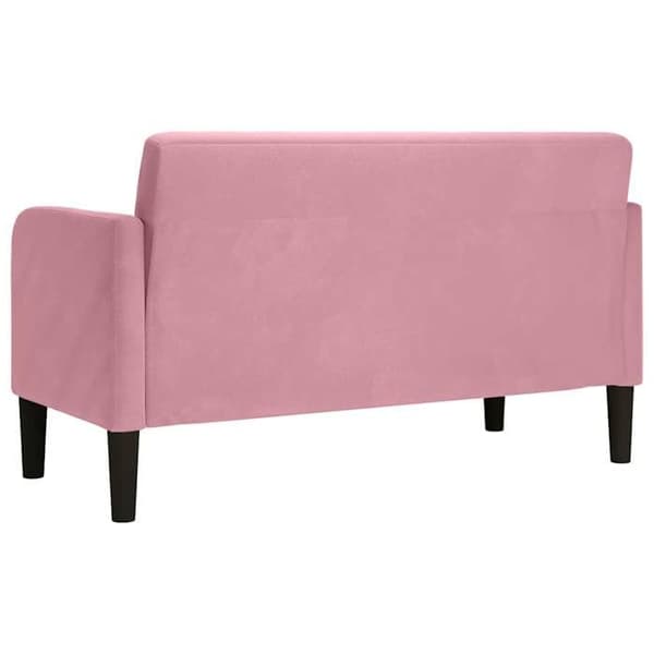 Divaani - MAISON EXCLUSIVE - Divaani - Vaaleanpunainen - Sametti - 109 cm Ros