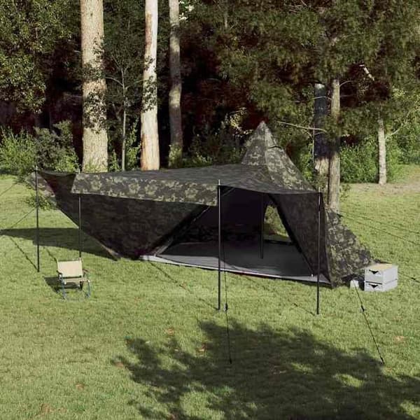 Maison Exclusive - Perhe-teltta tipi 8 hengelle, vedenpitävä camouflagen väri