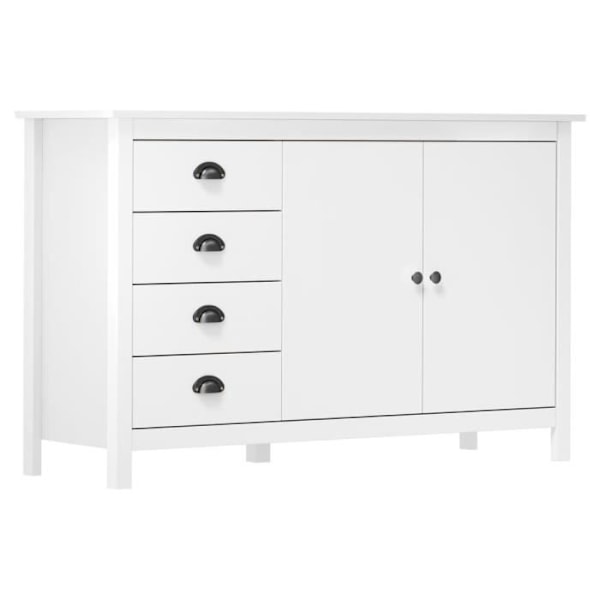 Hill Sideboard Vit 130x40x80 cm Massiv furu Vit