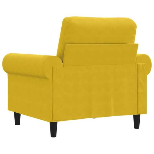 Maison Exclusive - Keltainen nojatuoli 60 cm samettia