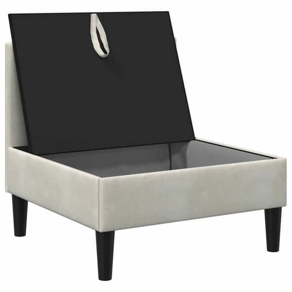 Maison Exclusive - Mellem sofa med opbevaring Creme Velour