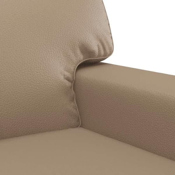 Maison Exclusive - Sæt af 2 sofaer med cappuccino puder i kunstlæder