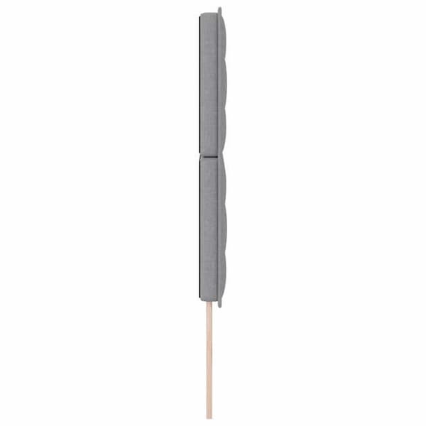 Maison Exclusive - LED-hovedgærde med LED-strips Lys grå 144 cm stof