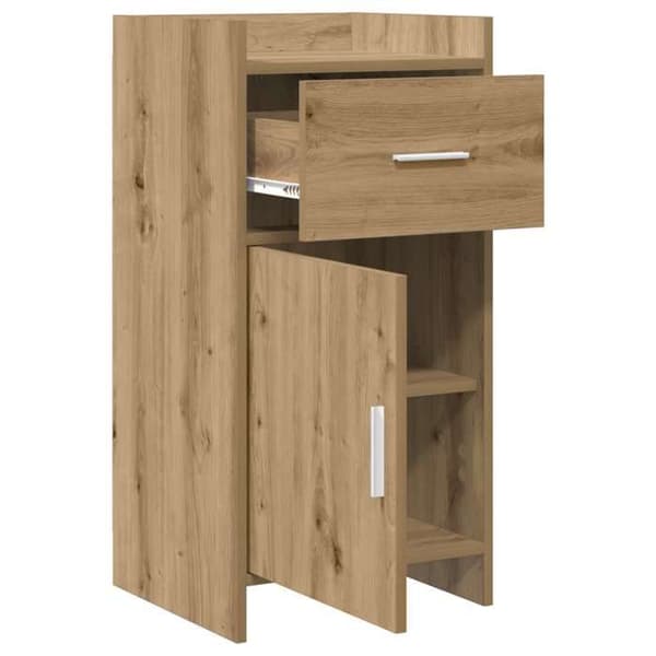 Maison Exclusive - Buffé Ek hantverk 40 x 36 x 80 cm Ingenjörsträ Ek