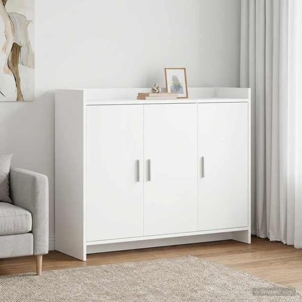 Maison Exclusive - Buffé Vit 98,5 x 33 x 80 cm Ingenjörsträ