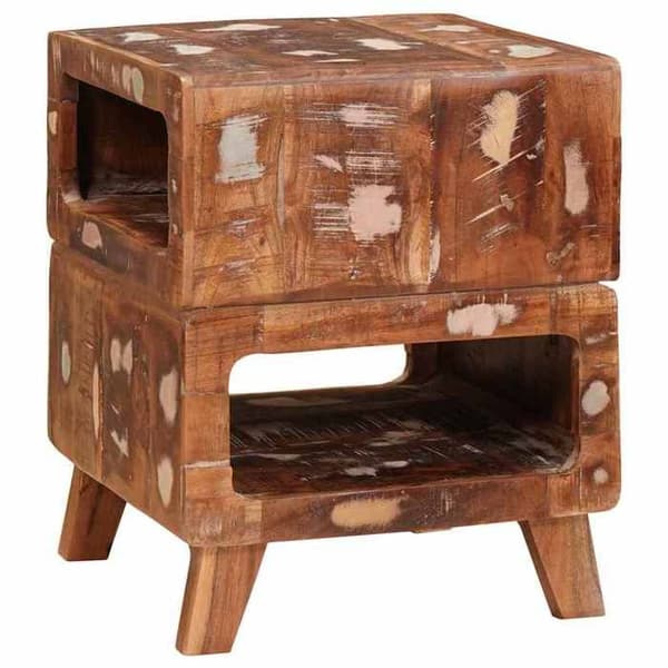 Sideborde - MAISON EXCLUSIVE - Rektangulær rustik - Genbrugstræ - Brun - 40 x 40 x 49 cm brun
