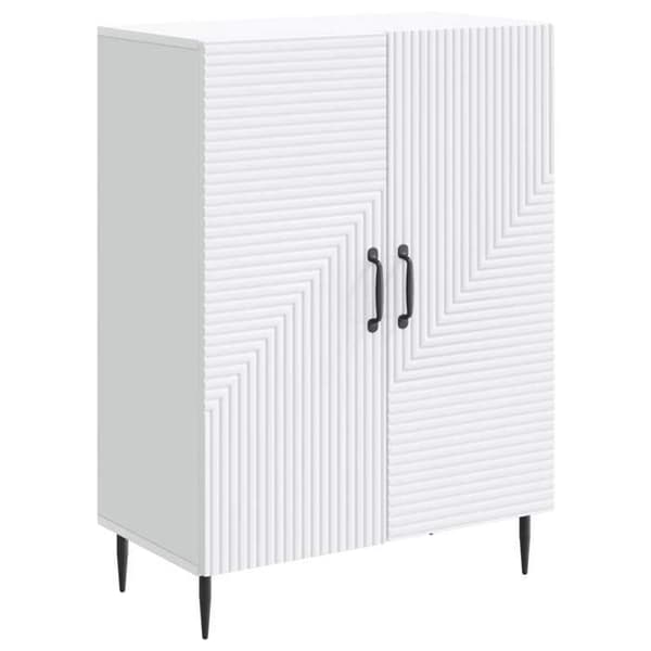 Maison Exclusive - Buffé Vit 66 x 34,5 x 89,5 cm Ingenjörsträ