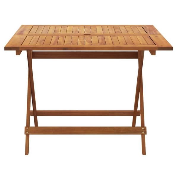 Maison Exclusive - Fällbord för trädgård 90x90x75 cm i solid akaciaträ