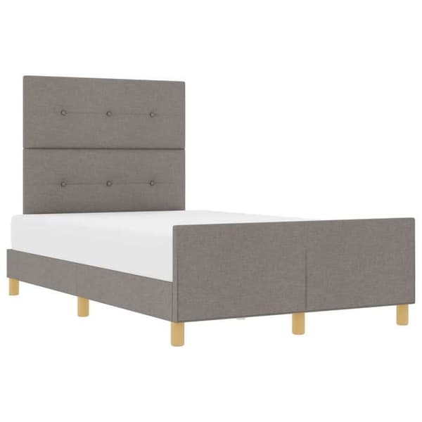 Sängram - EXKLUSIV HEM - Modern - 120x200 cm - Sänggavel i taupe - Sammetstyg Mol