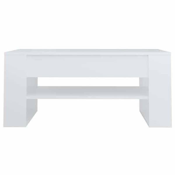 Maison Exclusive - Låg bord vit 102x55x45 cm ingenjörsträ Vit