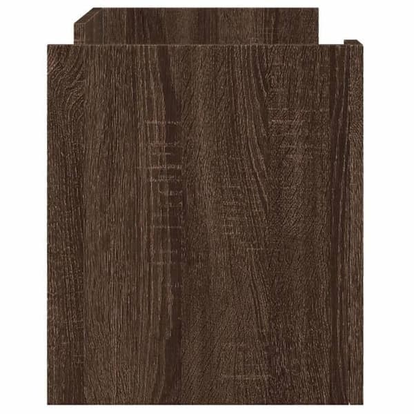Maison Exclusive - TV-møbel i brunt egetræ 80x35x40 cm i ingeniørtræ