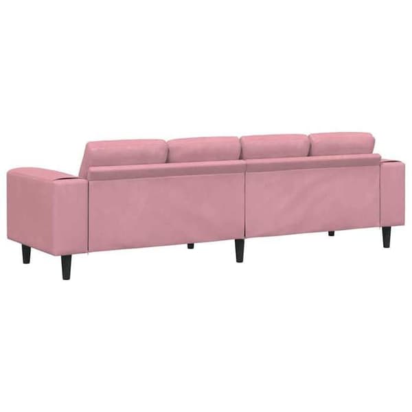 Soffa - EXKLUSIVT HUS - 250 cm - Rosa - Nutida - Mjuk sits Ros