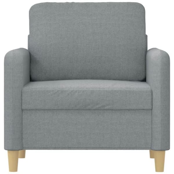 Maison Exclusive - Vaaleanharmaa nojatuoli 60 cm Kangas