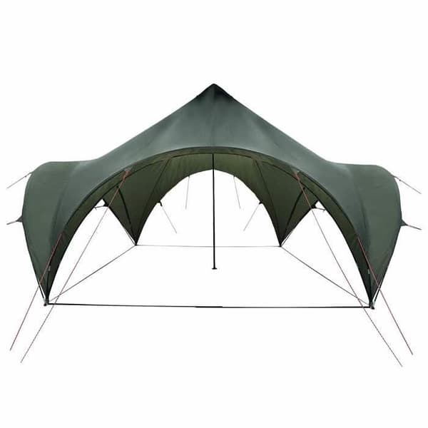 Maison Exclusive - Festtält 400 x 400 x 320 cm Grön armé Polyester och Stål
