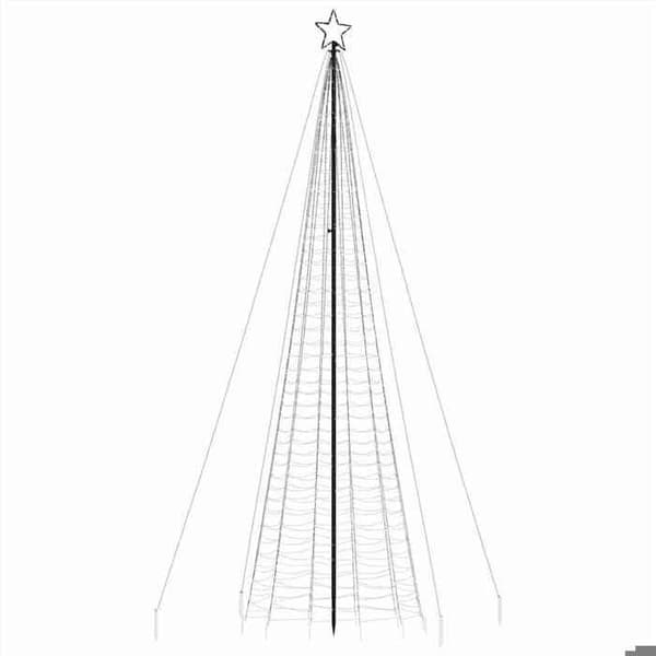 Juletræ - EKSKLUSIV HUS - 1534 LED - 500 cm - Varm hvid - 8 lys effekter Vit varm