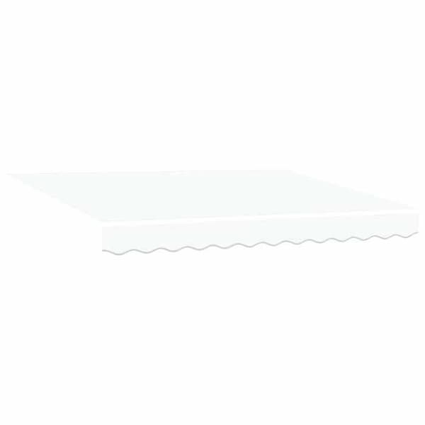 Fällbart tak - EXKLUSIVT HUS - 350 x 250 cm - Polyester - Motoriserat (fjärrkontroll) - LED-belysning Vit
