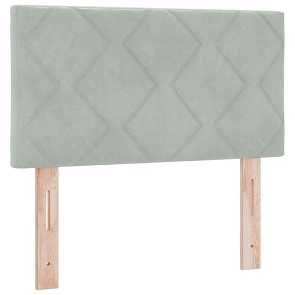 Maison Exclusive - Vaaleanharmaa pääty 80 cm Sametti
