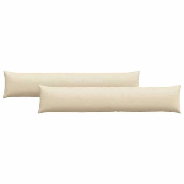 Soffkuddar - EXKLUSIVT HEM - 200 x 40 cm (2-pack) - Kräm - Dragkedjefodral - Polyesterfyllning Grädde