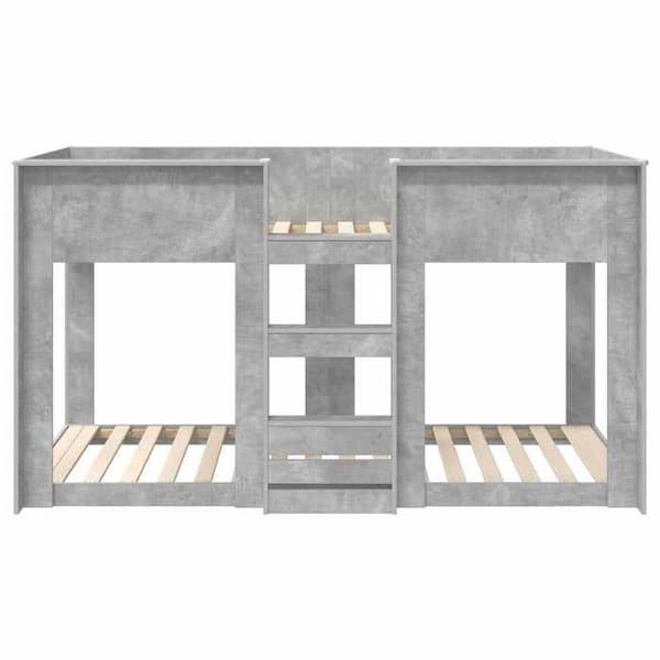 Maison Exclusive - Bunk Bed til Børn Grå Beton 80 x 200 cm Betonggrå