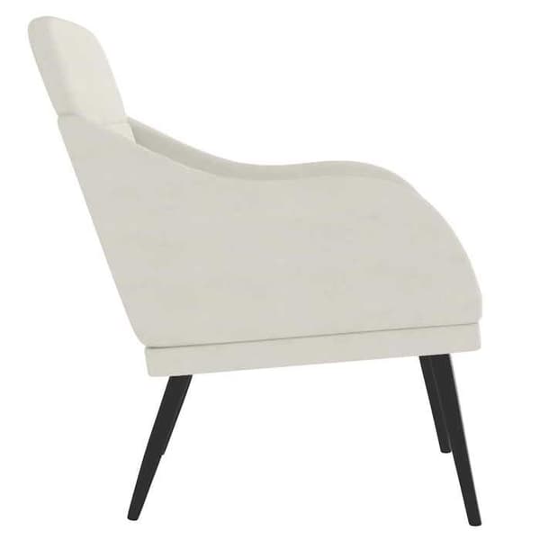 Maison Exclusive - Fåtölj Crème 63x76x80 cm Sammet