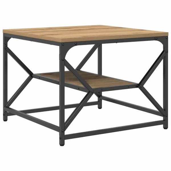 Maison Exclusive - Håndlavet egetræsbord 51 x 50 x 40 cm Ek