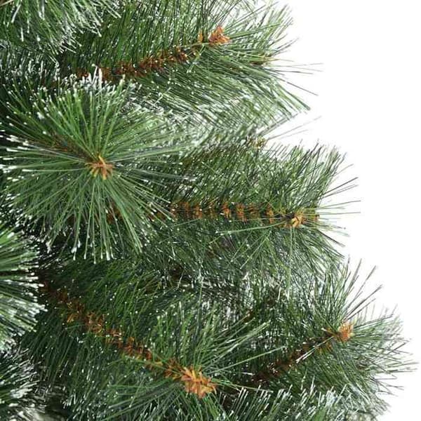 Kunstigt juletræ - EKSKLUSIV HUS - Træ med foldbare grene - Realistiske PVC-grene - Foldbar jernstøtte