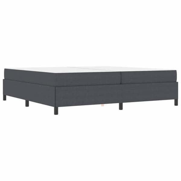 Maison Exclusive - Sengestel med madras Mørkegrå 200 x 200 cm stof