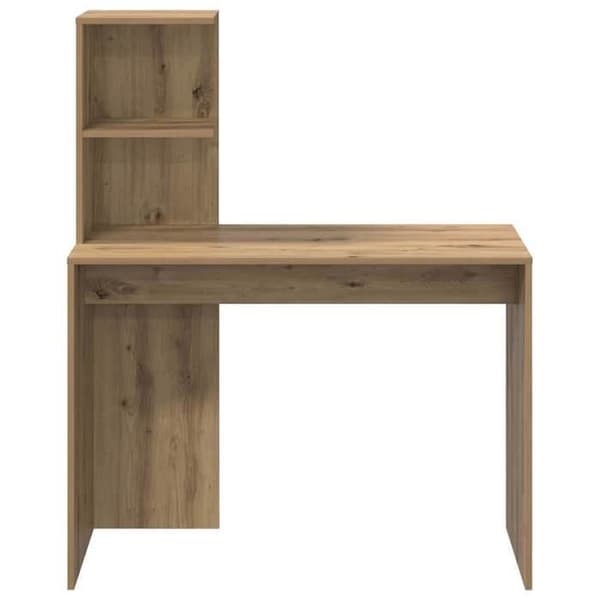 Maison Exclusive - Håndlavet egetræskontor 102 x 50 x 124 cm Ingeniørtræ Ek