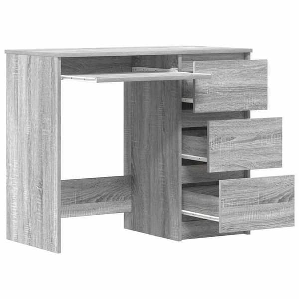 Maison Exclusive - Bureau Sonoma grå 90x45x76 cm Ingeniørtræ