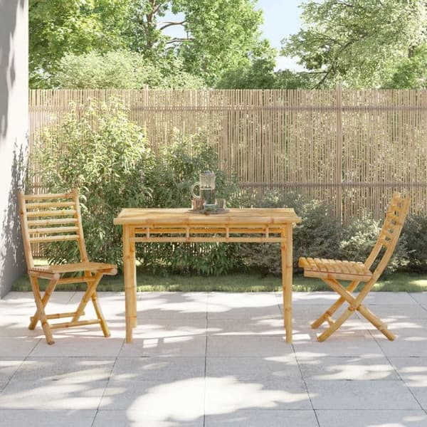 Maison Exclusive - Puutarhapöytä 110x55x75 cm bambusta