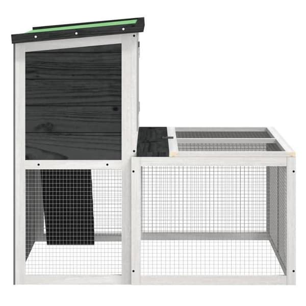 Maison Exclusive - Grå klappstol 102x90x84,5 cm i massivt furu grå