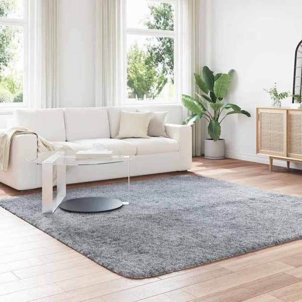 Maison Exclusive - NAVARRA vaaleanharmaa pitkäkarvamatto 240x240 cm