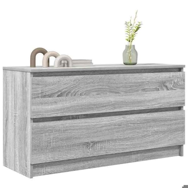 Maison Exclusive - TV-möbel sonoma grå 100x35x54 cm ingenjörsträ