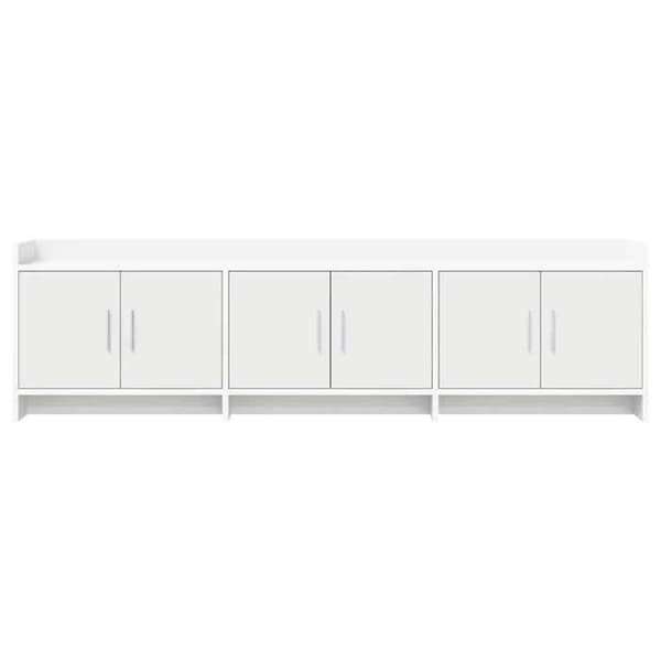 Maison Exclusive - TV-möbel 168 x 33 x 47 cm Vit Ingenjörsträ
