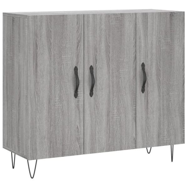 Maison Exclusive - Buffet sonoma grå 90x34x80 cm ingeniørtræ