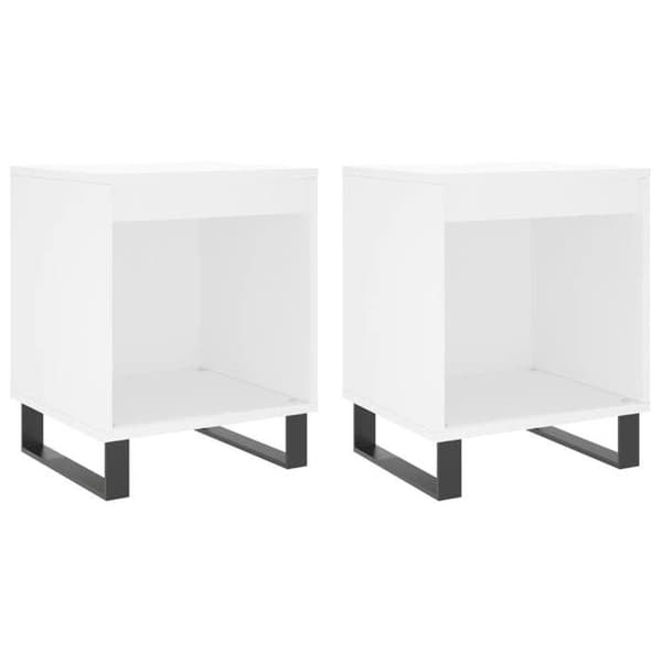 Natteskab - Eksklusivt Hus - 2 dele - Ingeniørtræ - 40x35x50 cm Vit