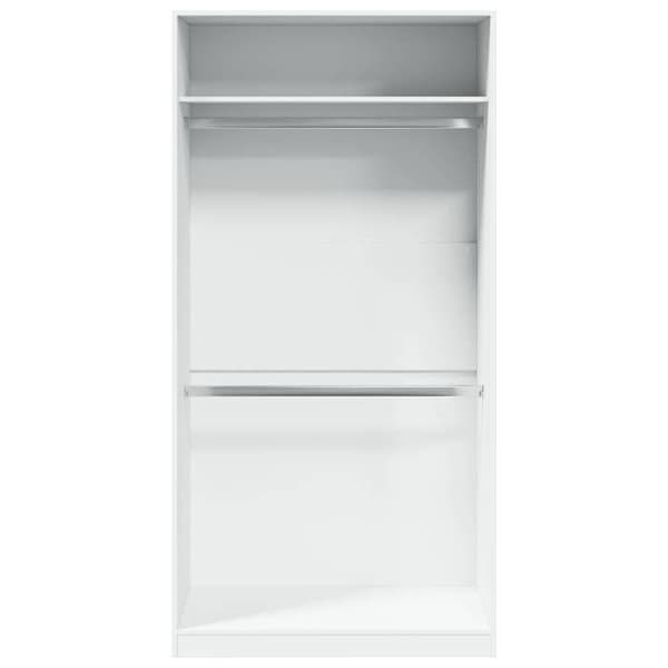 Maison Exclusive - Garderob Vit 100x50x200 cm Ingenjörsträ