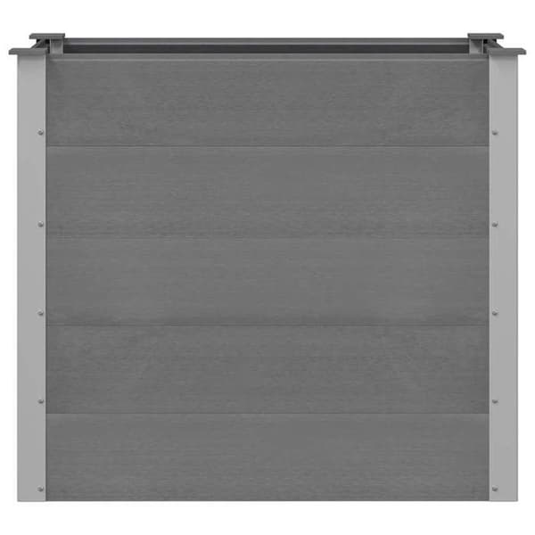 Maison Exclusive - Nostettu puutarhavuode WPC 100x50x91 cm Harmaa